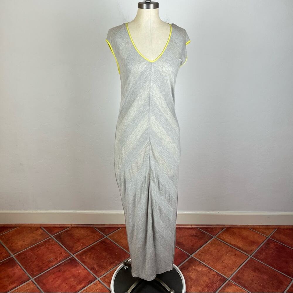 T Alexander Wan Grey Sleeveless Maxi Dress